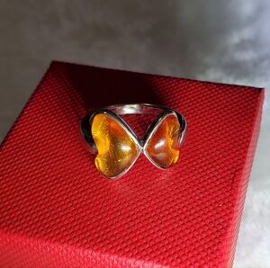 Vtg. Amber Ring